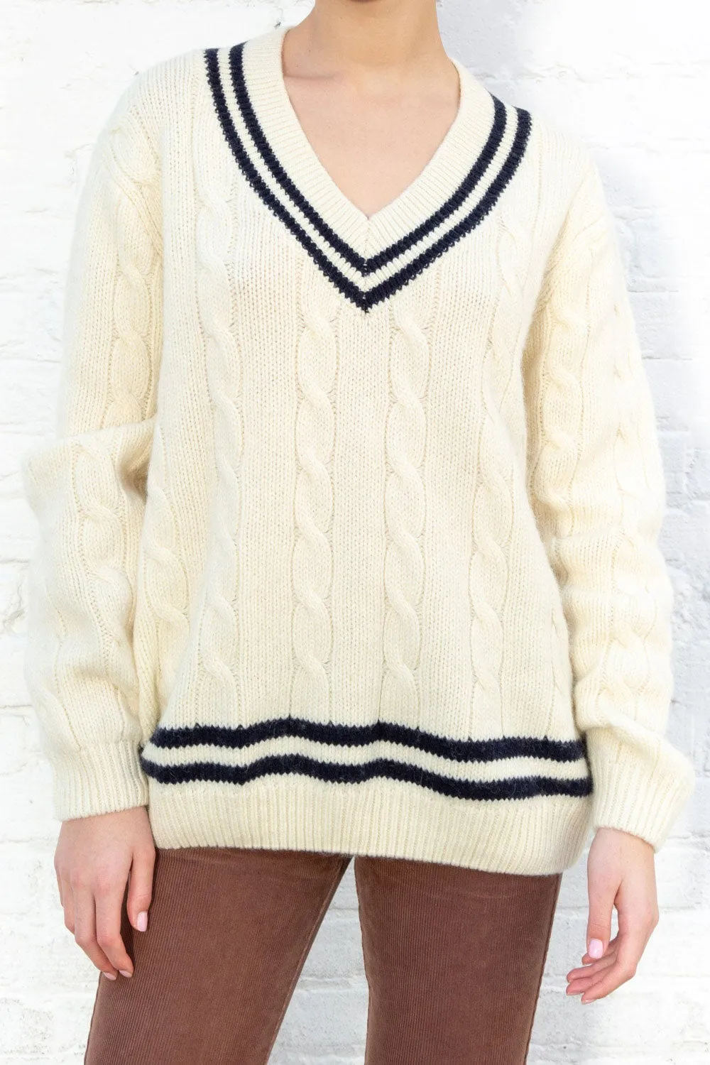 Nikki Heavy Wool Stripe Sweater