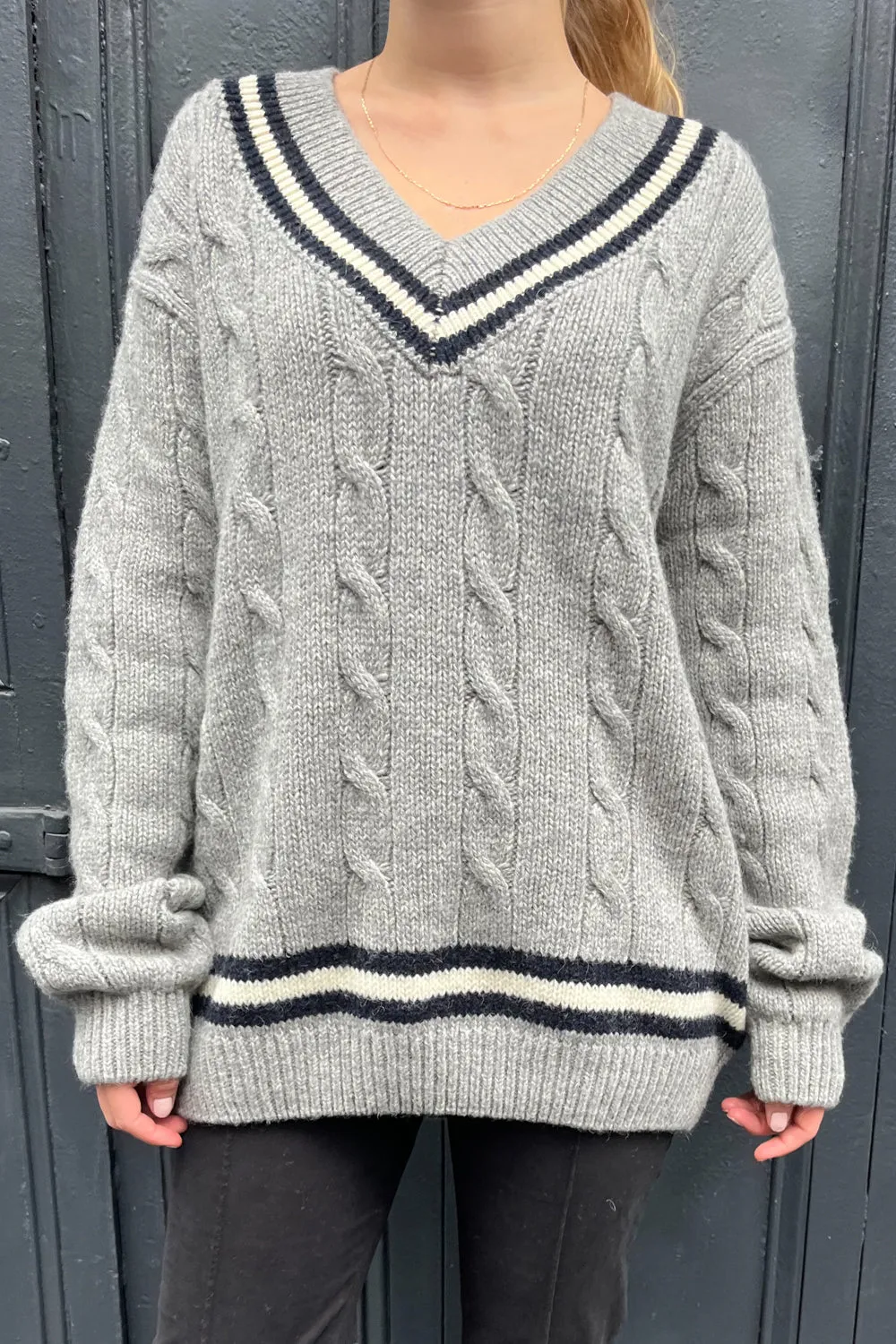 Nikki Heavy Wool Stripe Sweater