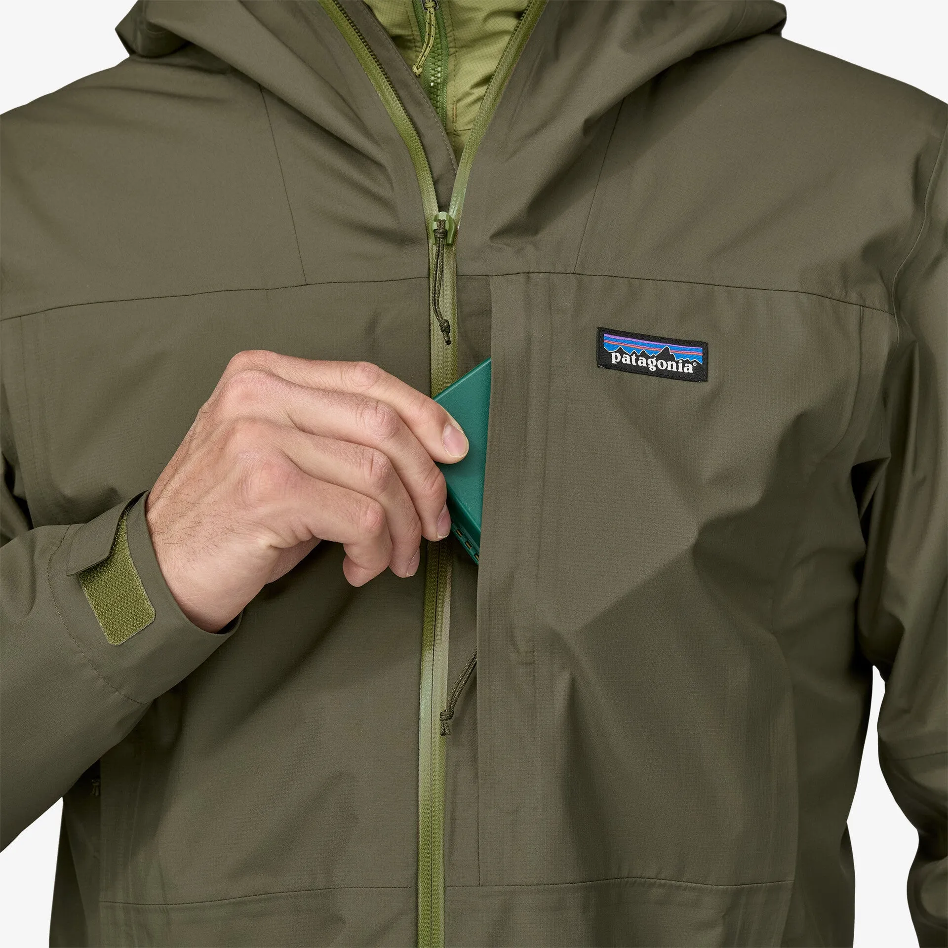 Patagonia Men's Boulder Fork Rain Jacket - Basin Green