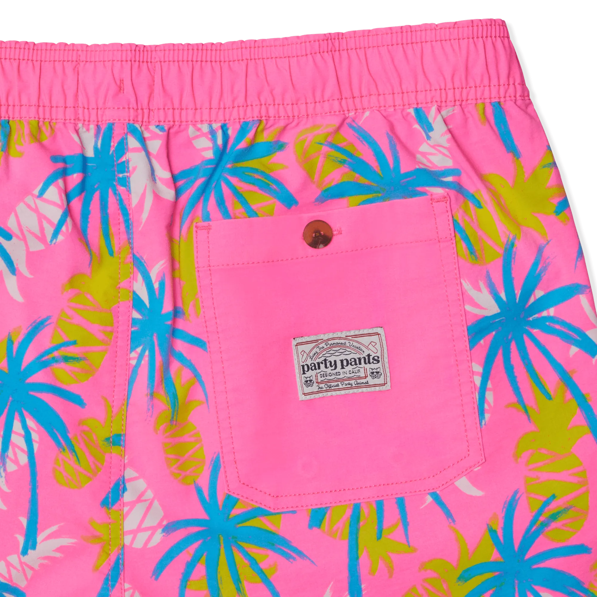 Pineapple Apple Pink Party Starter Shorts