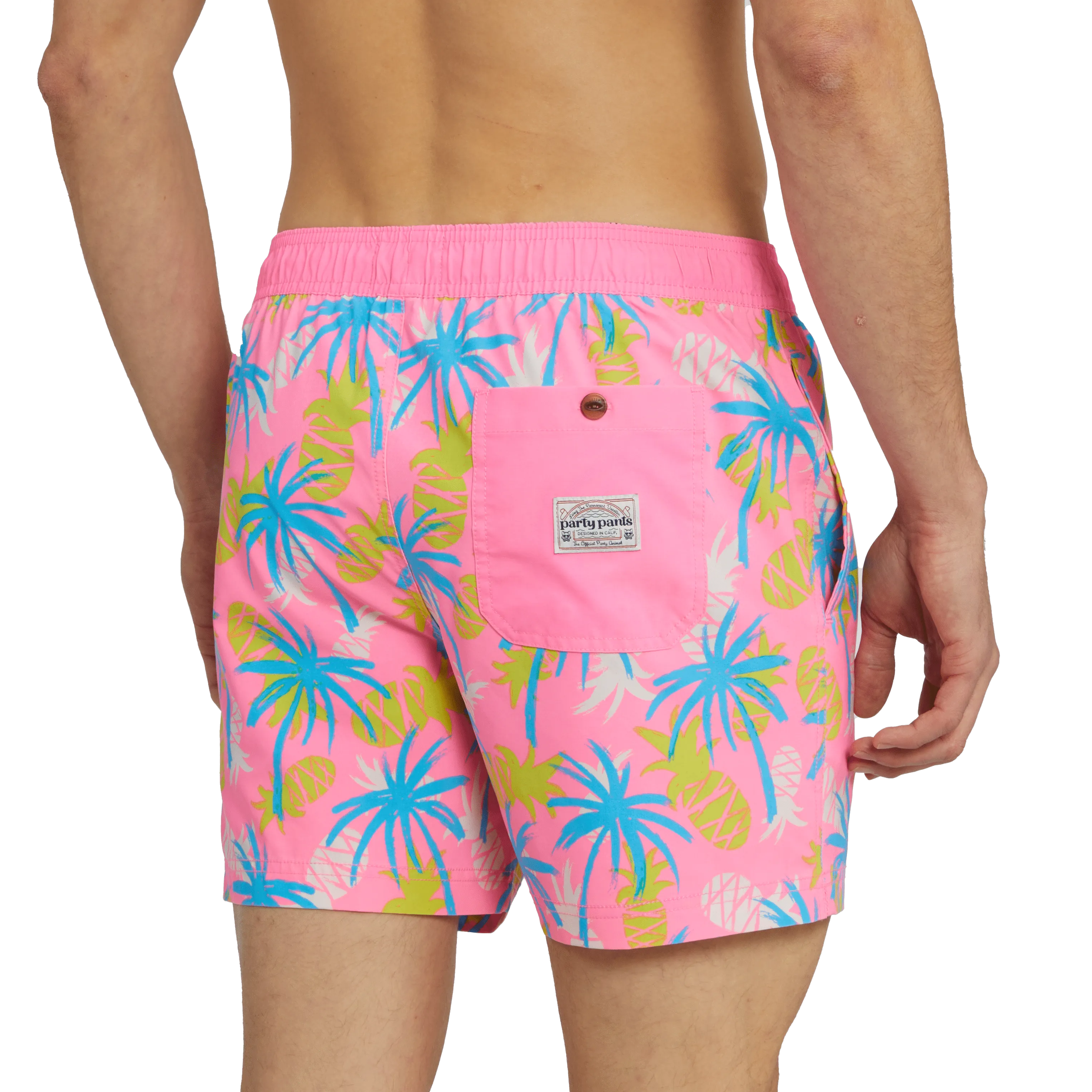 Pineapple Apple Pink Party Starter Shorts