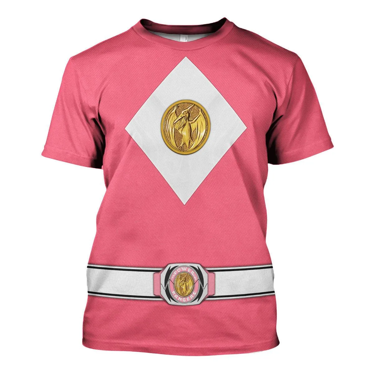 Pink Ranger Mighty Morphin The Movie (1995) Hoodies Sweatshirt T-shirt Hawaiian