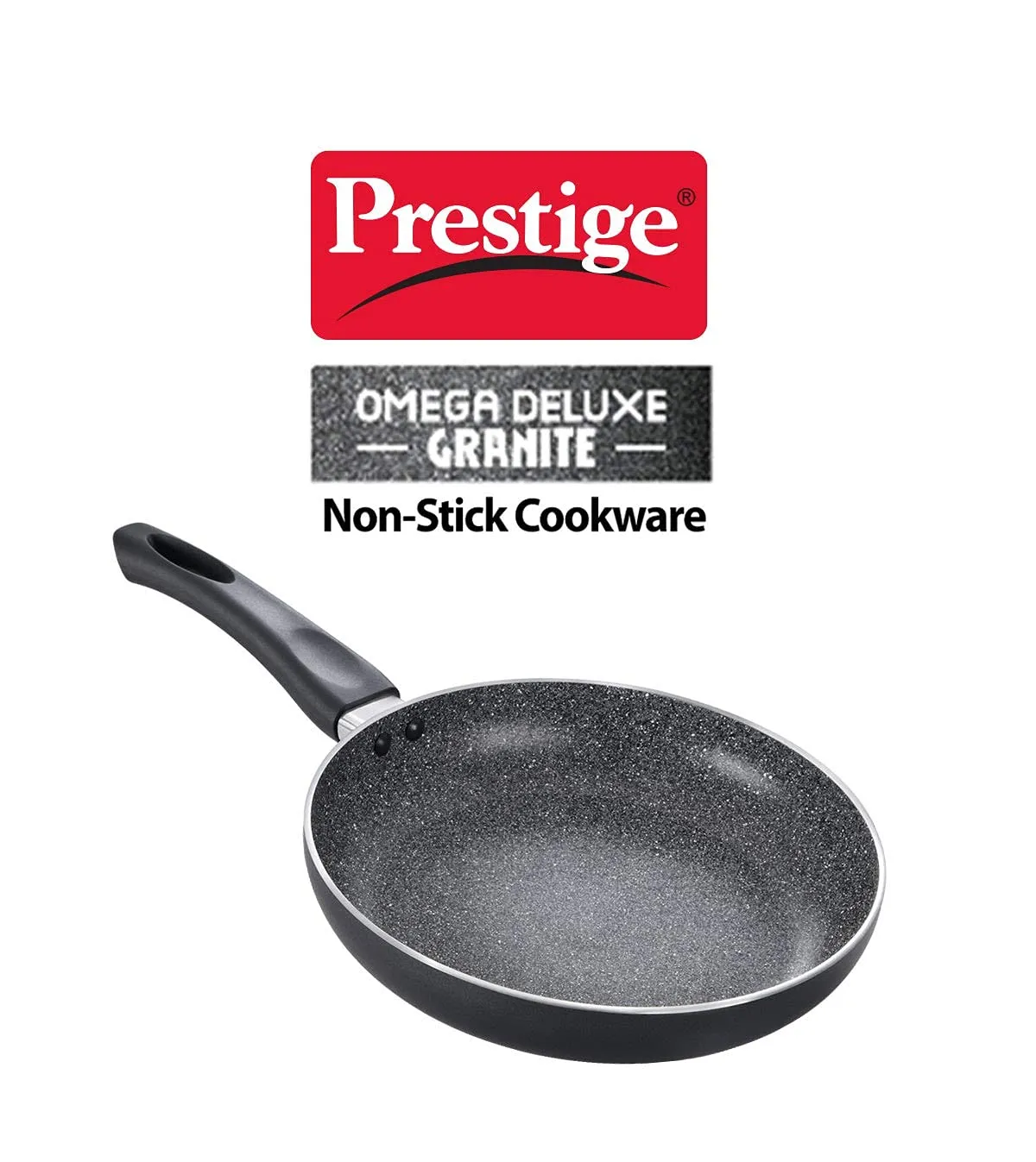 Prestige Omega Deluxe Granite Fry Pan, 280mm, Black (36306)