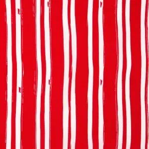 Printed rayon - ANDREA - Stripes - Red