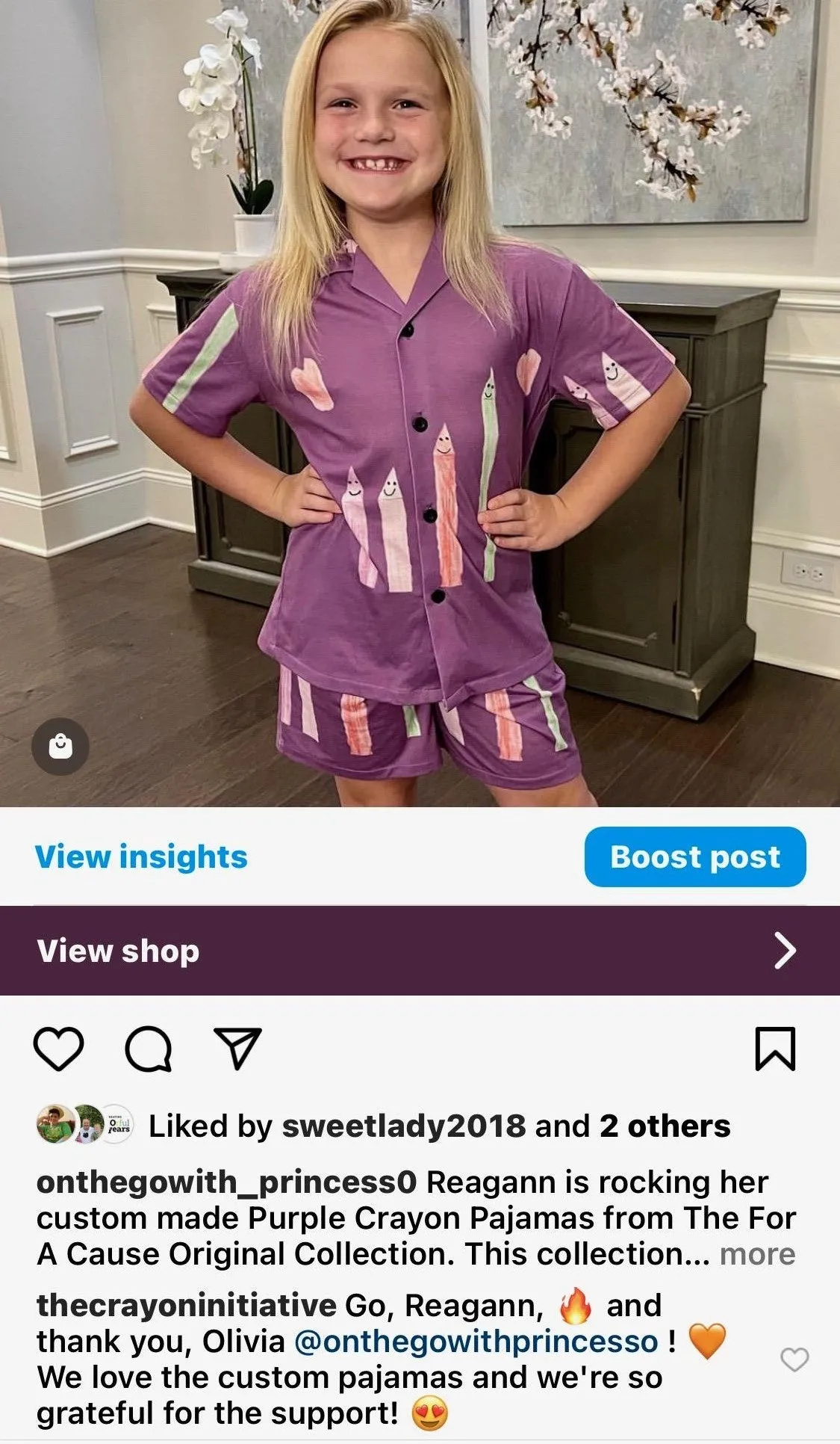 Purple Crayon Soft Pajamas