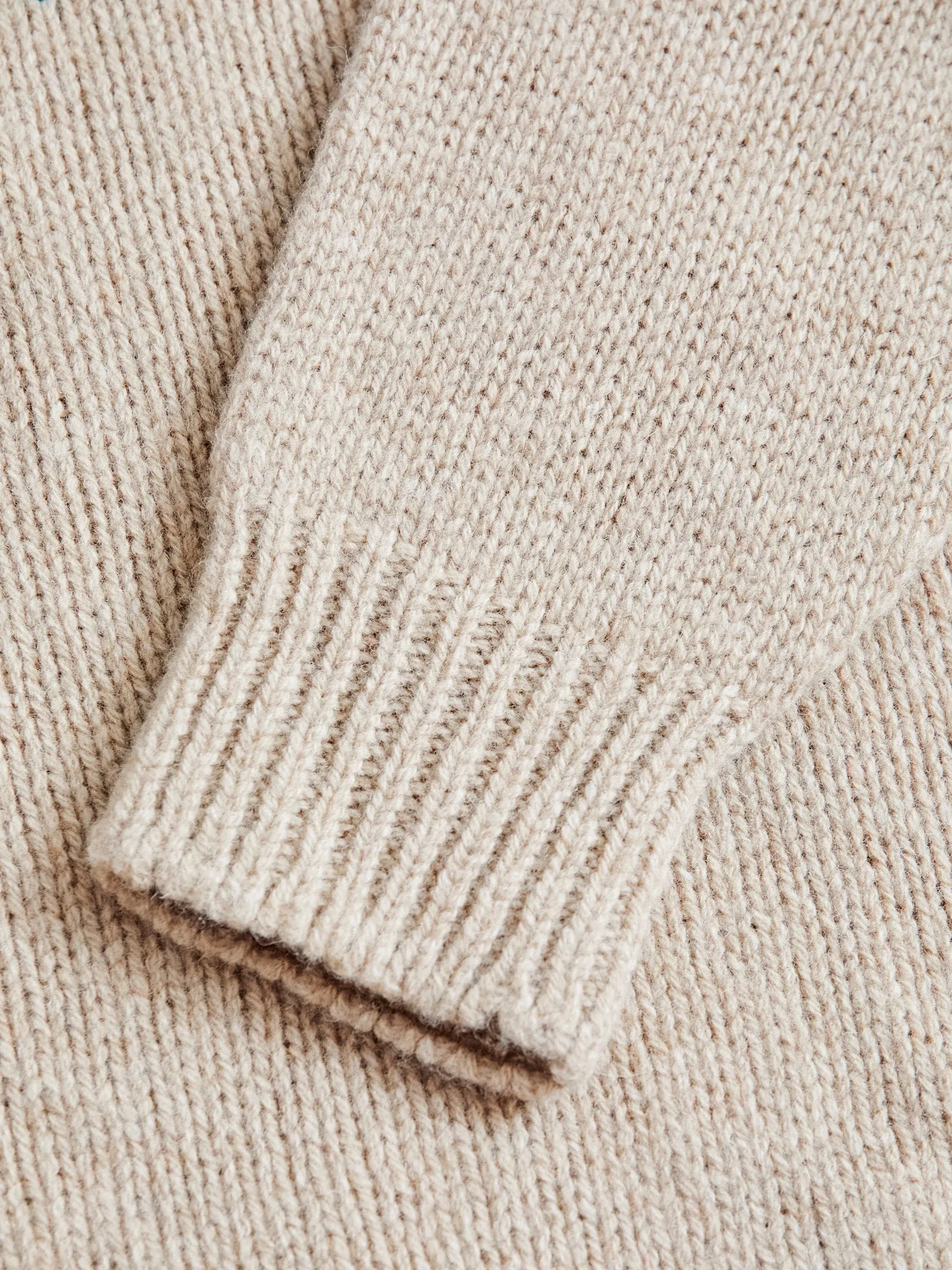 "Fragments Of Light" Knit Sweater in Biscuit