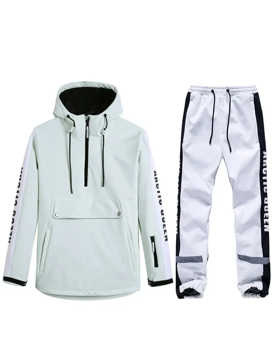 Reflective Women Ski Anorak Jacket & Overall Pants