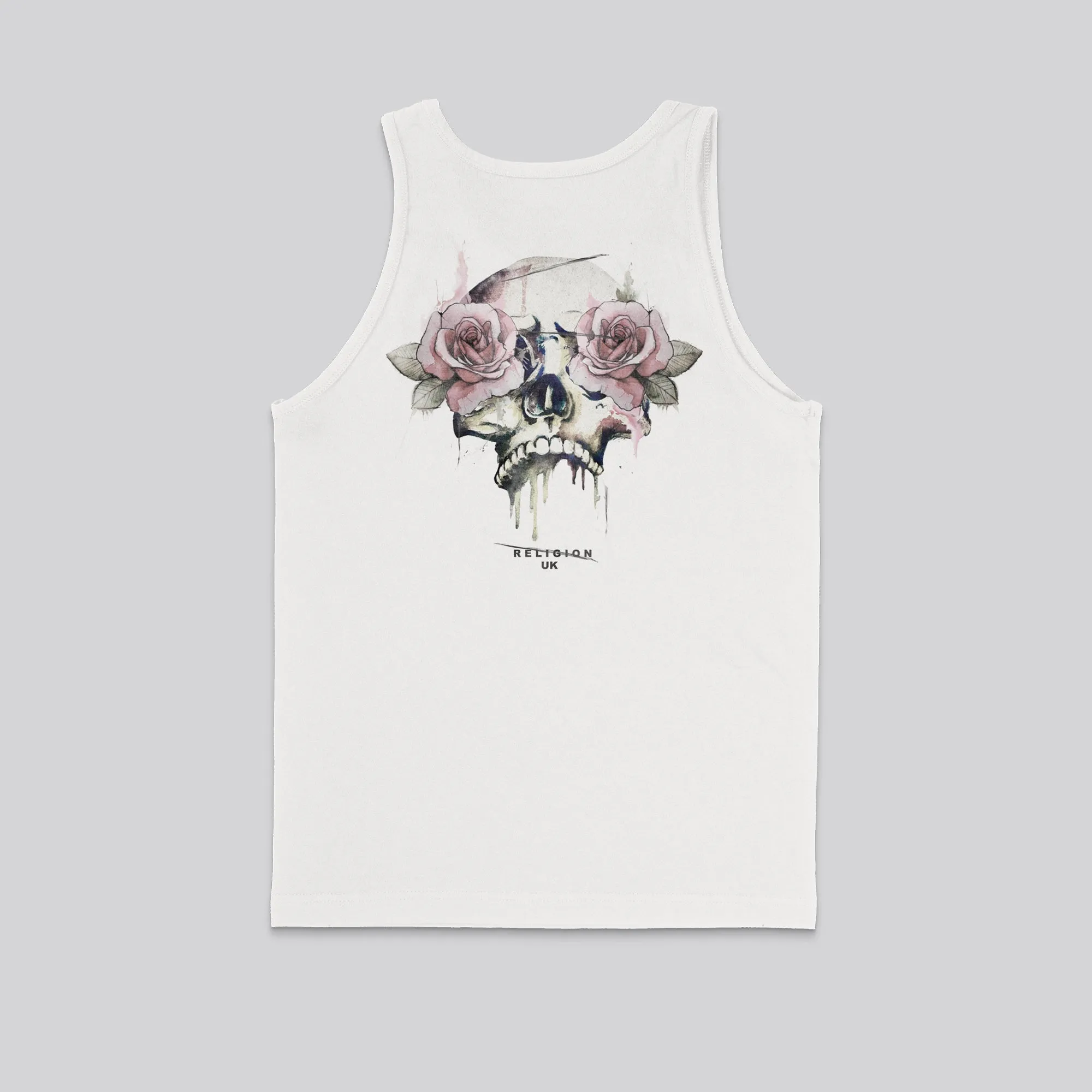 ROSES SKULL VEST OFF WHITE