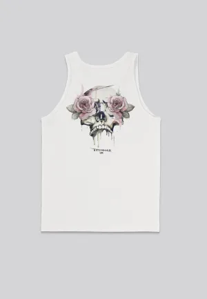 ROSES SKULL VEST OFF WHITE