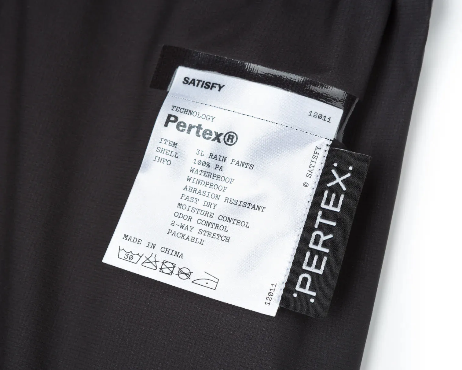 Satisfy Pertex 3L Rain Pants Black