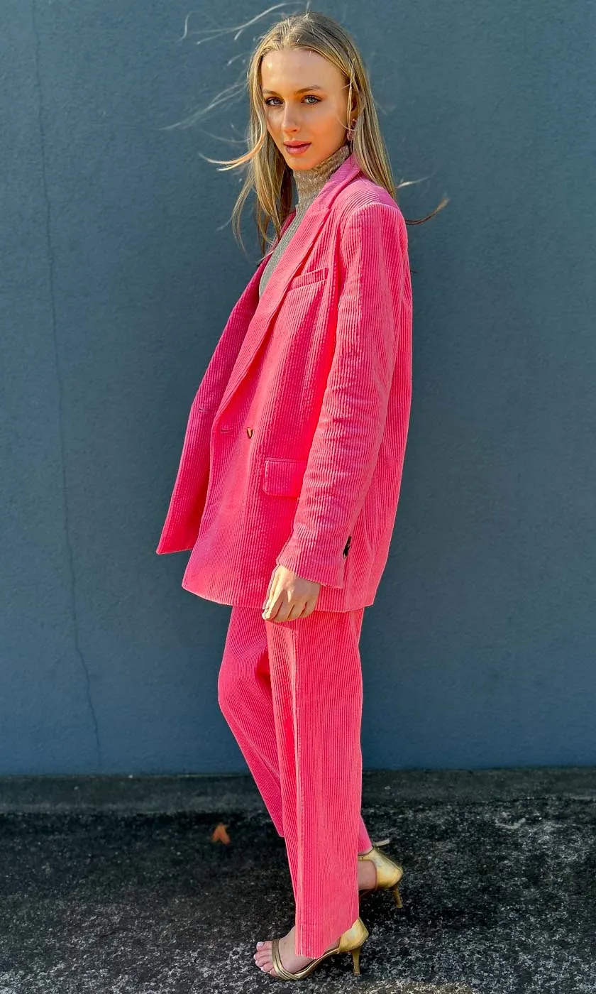 Second Female Pink Cord Blazer