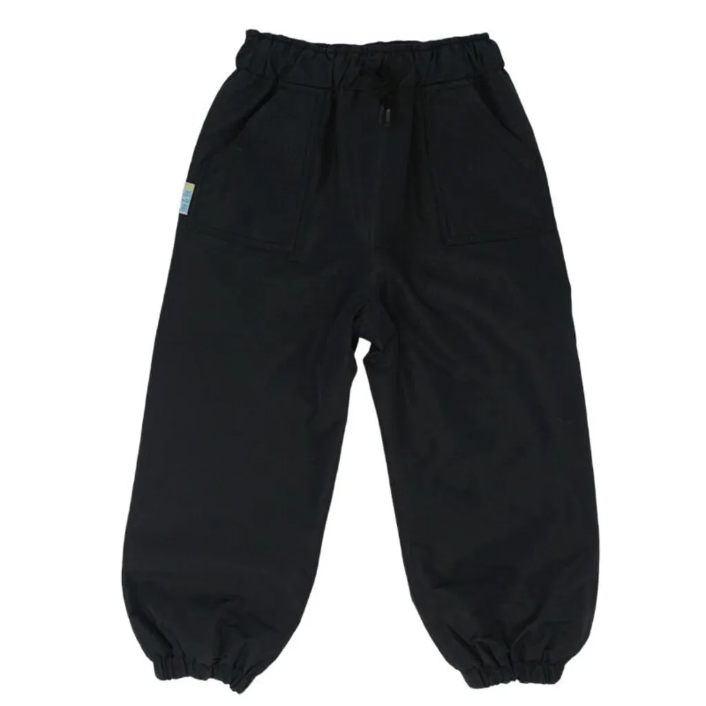 Size 12m: Jan & Jul BLACK Puddle-Dry Rain Pants NEW