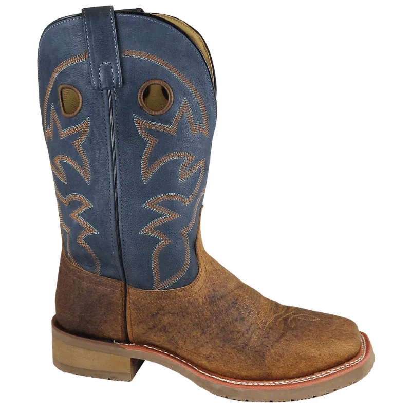 Smoky Mountain Men's Parker Brown/Navy Western Boots 4849