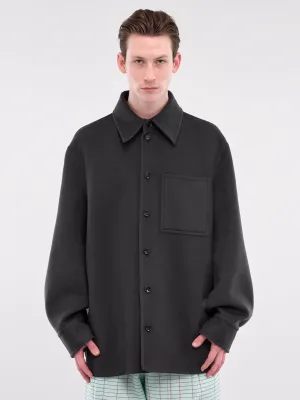 Soft Double Cashmere Jacket (804300V4NS0-1154-CHARCOAL)