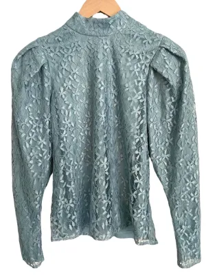 Soft Summer Blue Lace Blouse