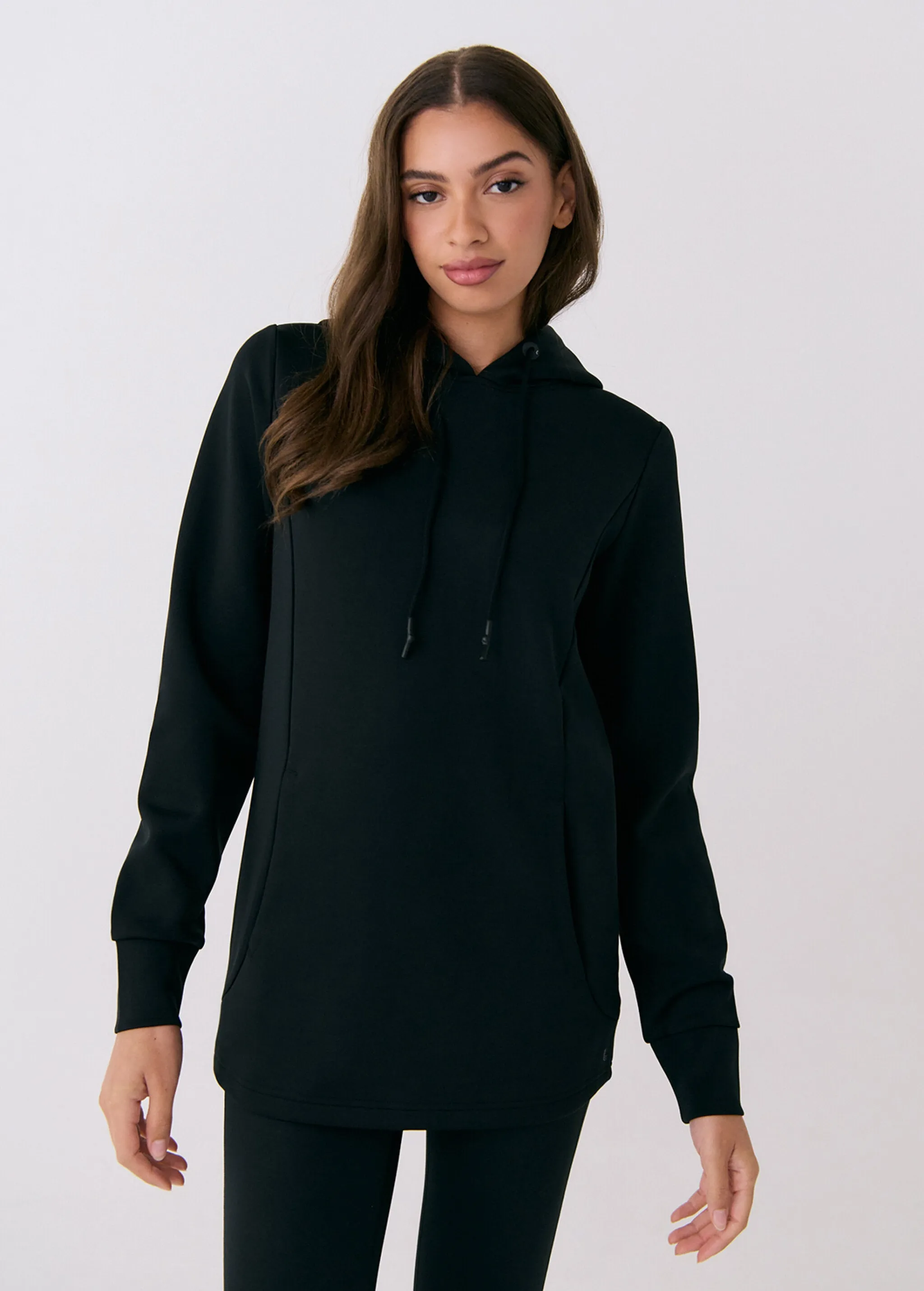 Spacer Long Sleeve Tunic Hoodie