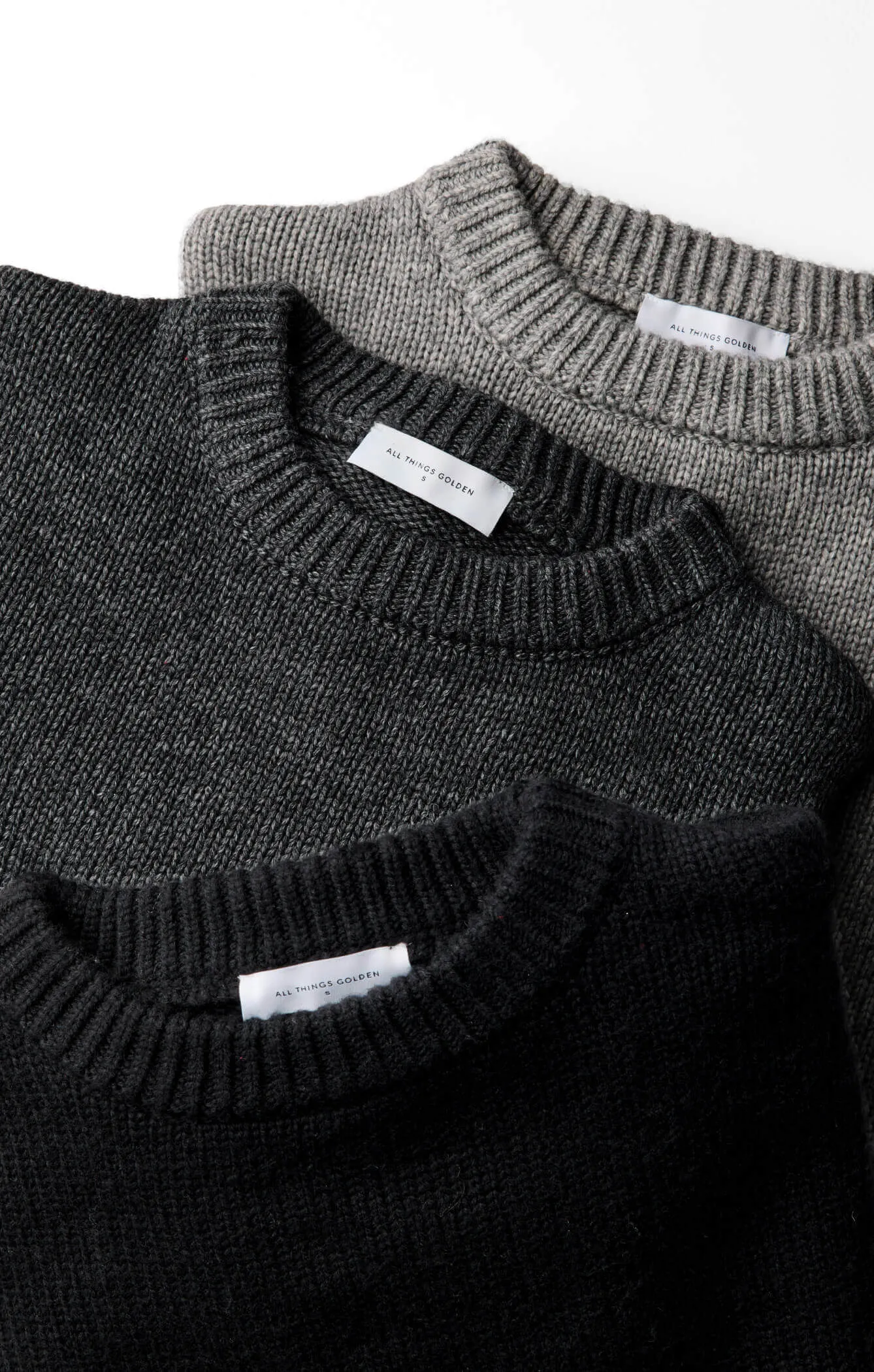 THE HEAVY KNIT LONG - BLACK