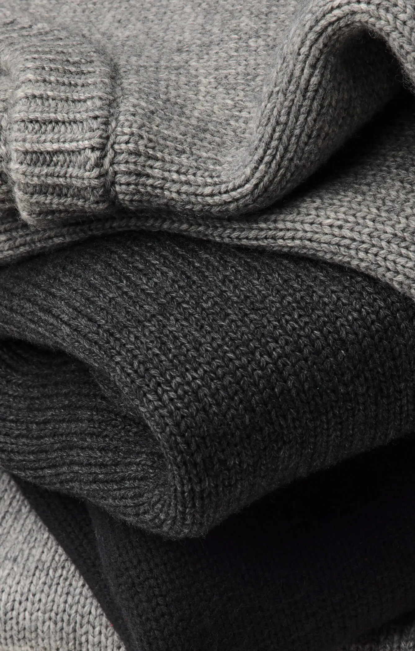 THE HEAVY KNIT LONG - BLACK