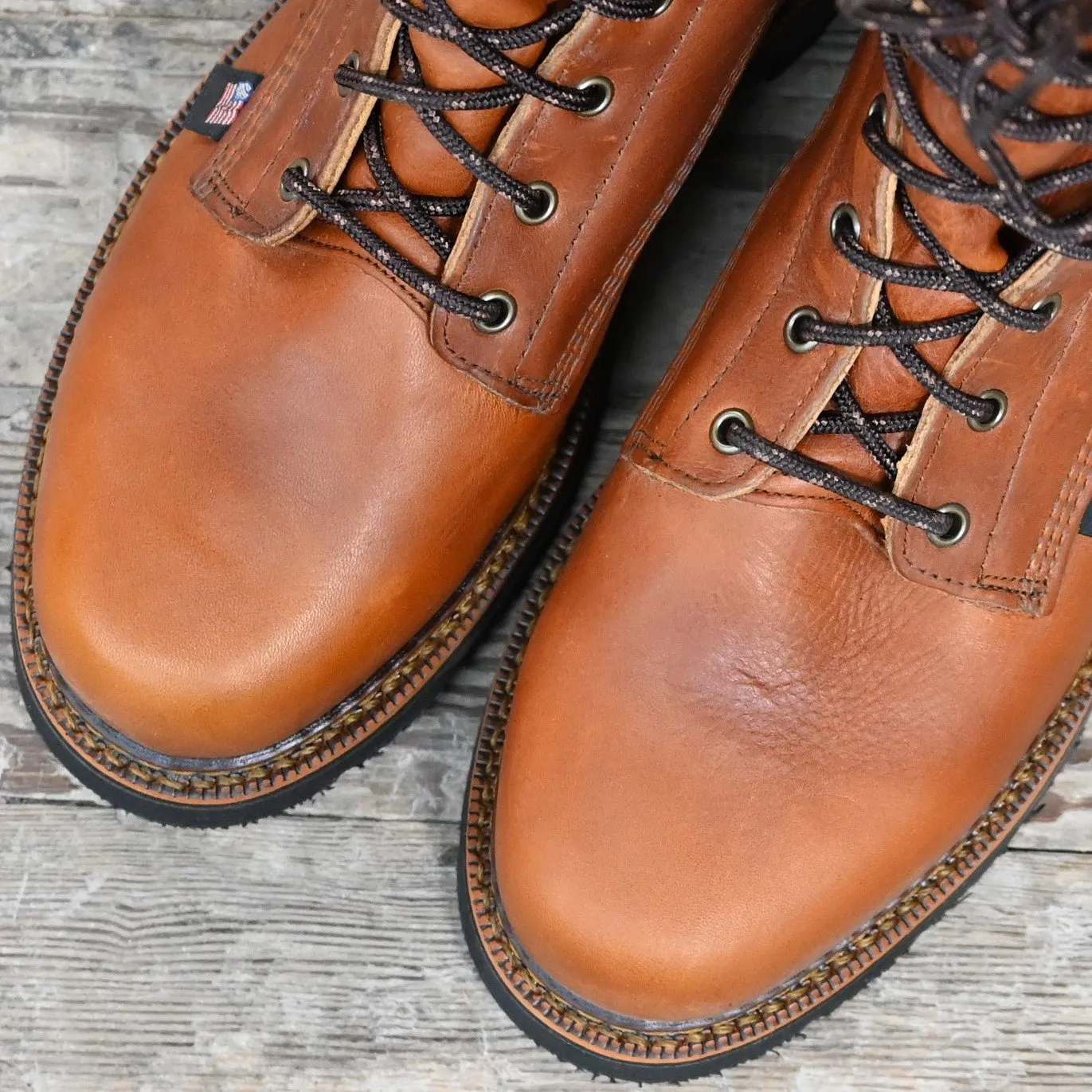 Thorogood Men's 8" Lace-up Boot W/Padded Top In Tobacco Oil-tanned Leather