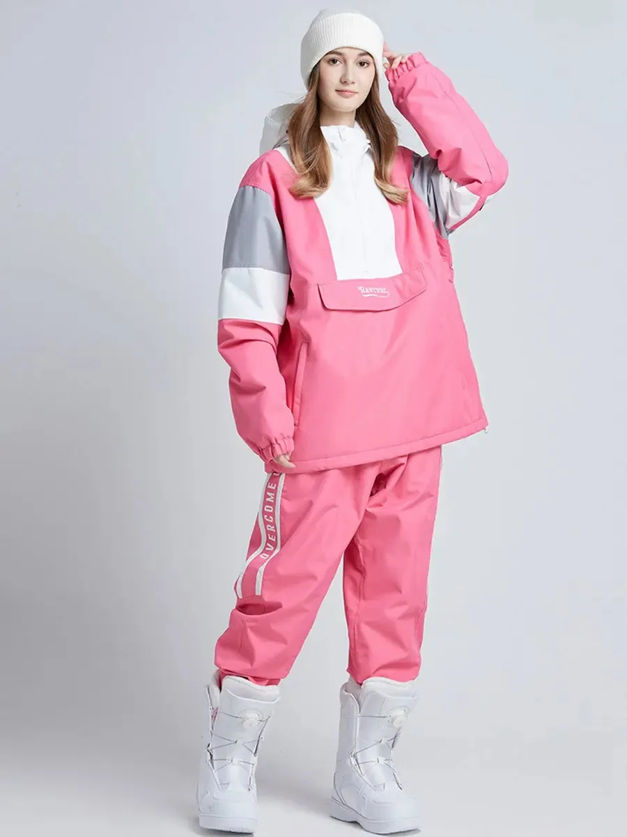 Unisex Outdoor Snowboarding Anorak Jacket & Pants Set