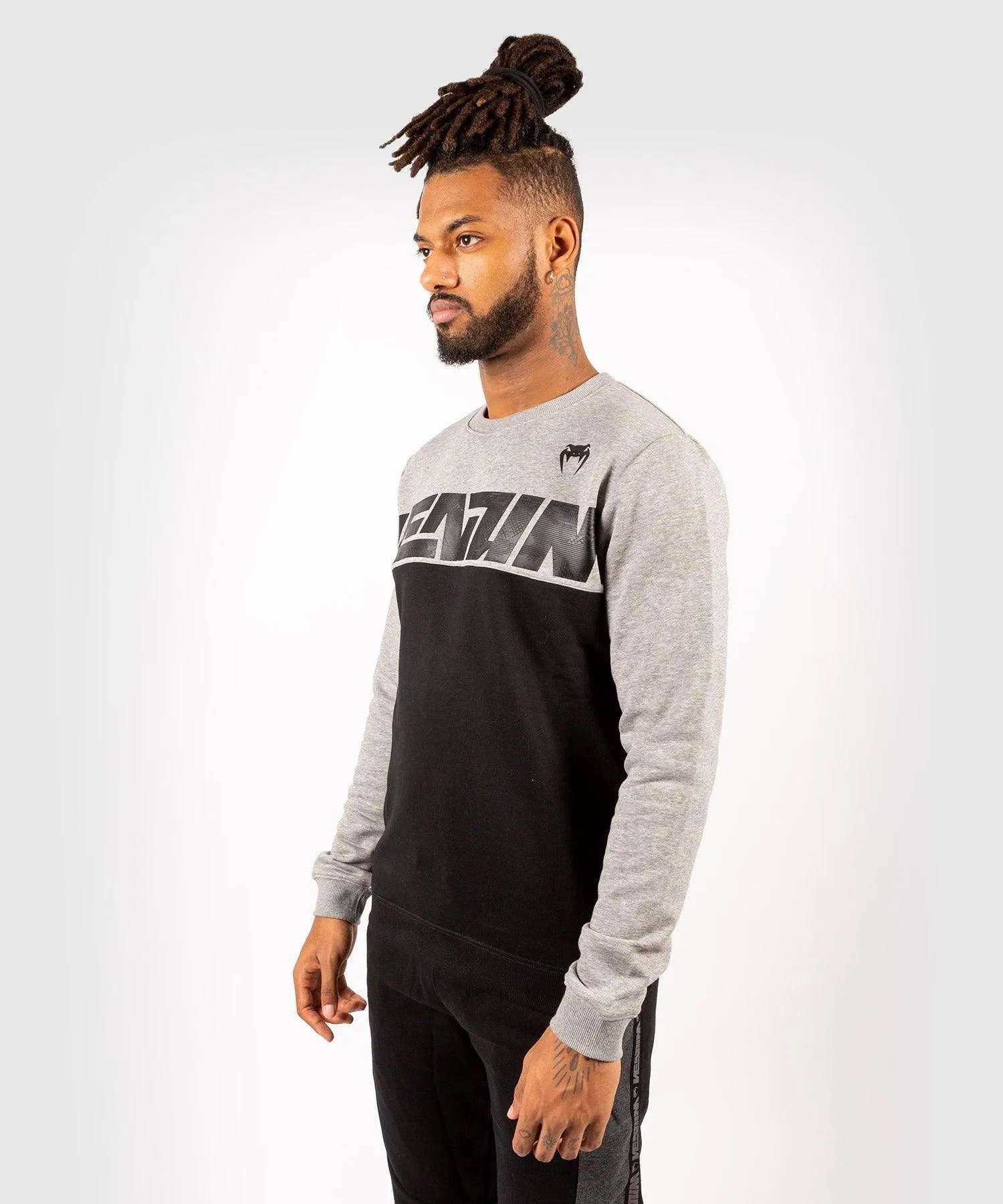 Venum Connect Crewneck Sweatshirt - Black/Heather Grey