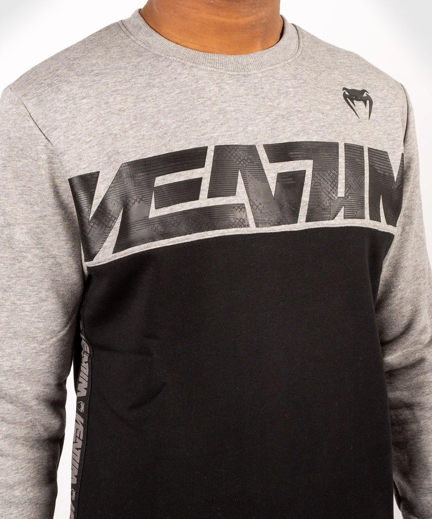 Venum Connect Crewneck Sweatshirt - Black/Heather Grey