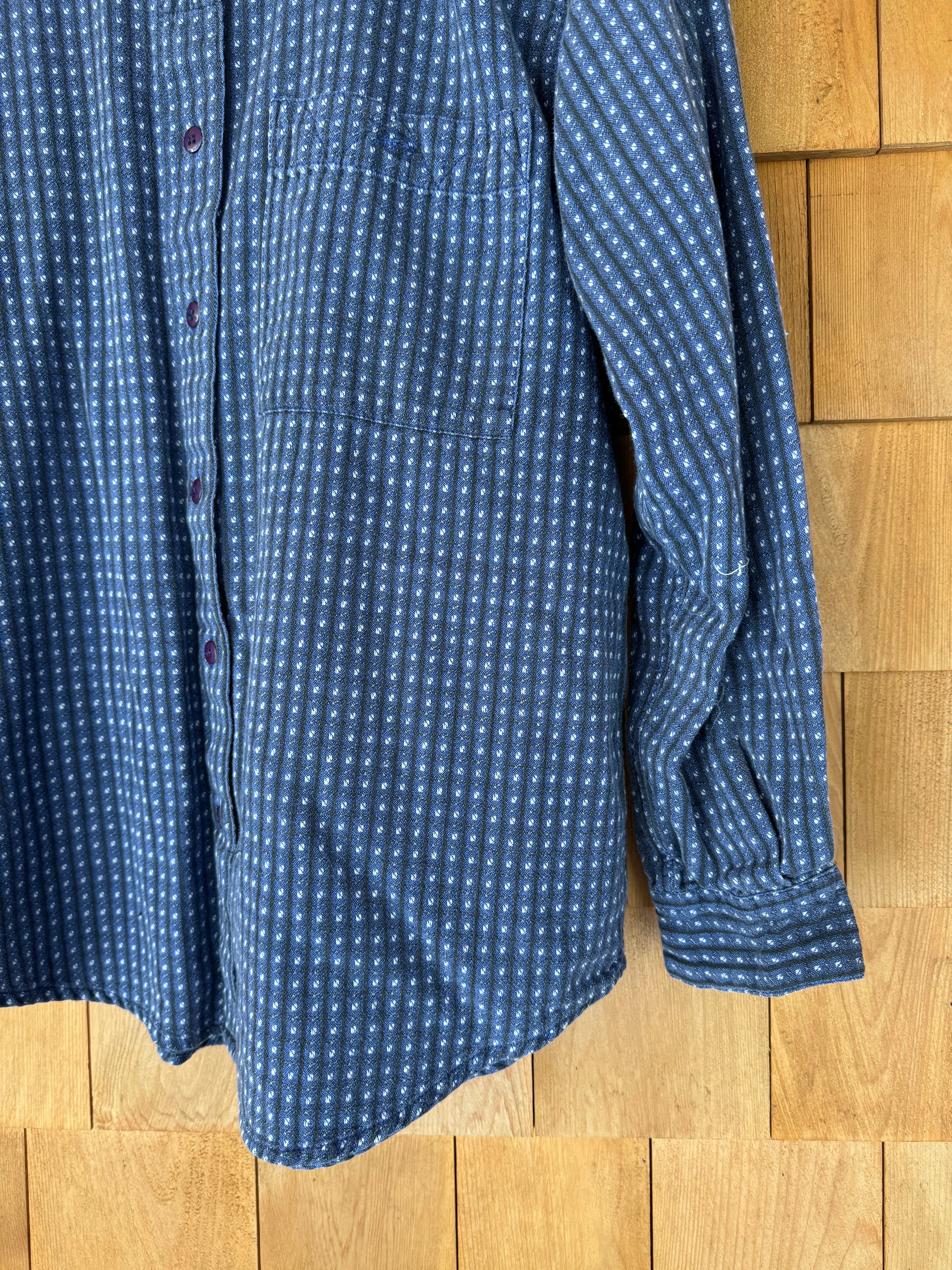 Vintage Super Soft Plaid Shirt - Blue   Black