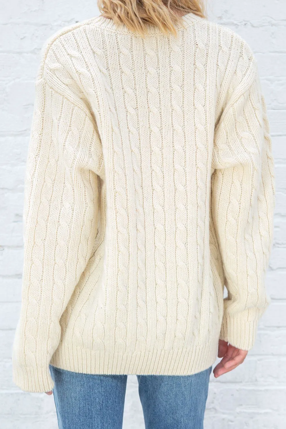 Winona Heavy Wool Cable Knit Sweater