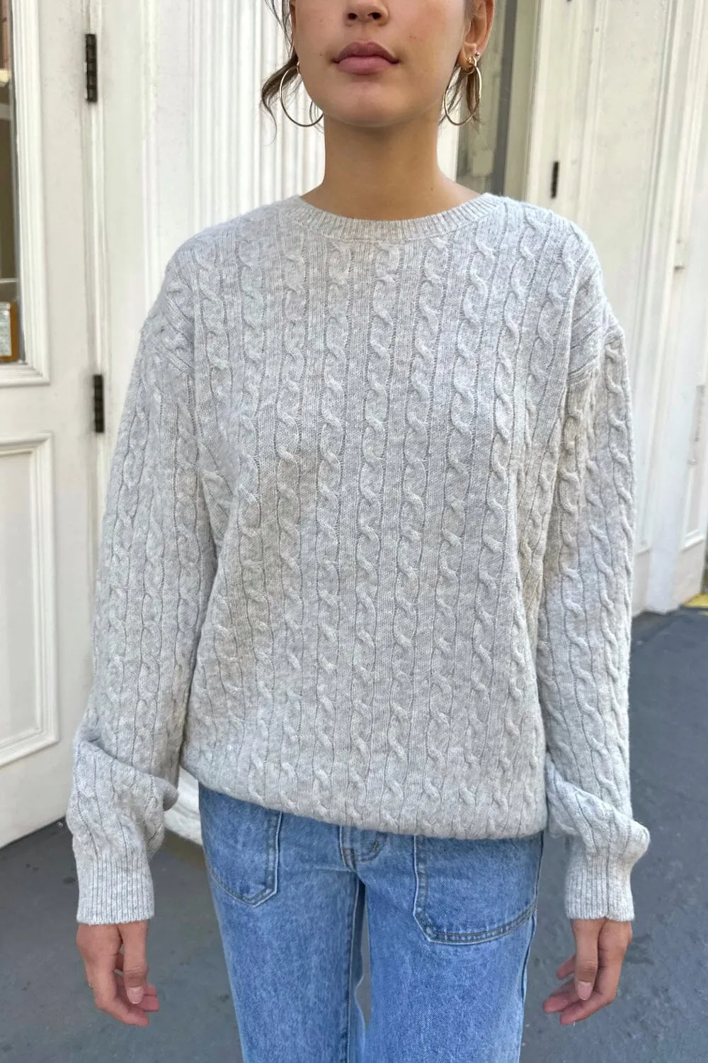 Winona Heavy Wool Cable Knit Sweater