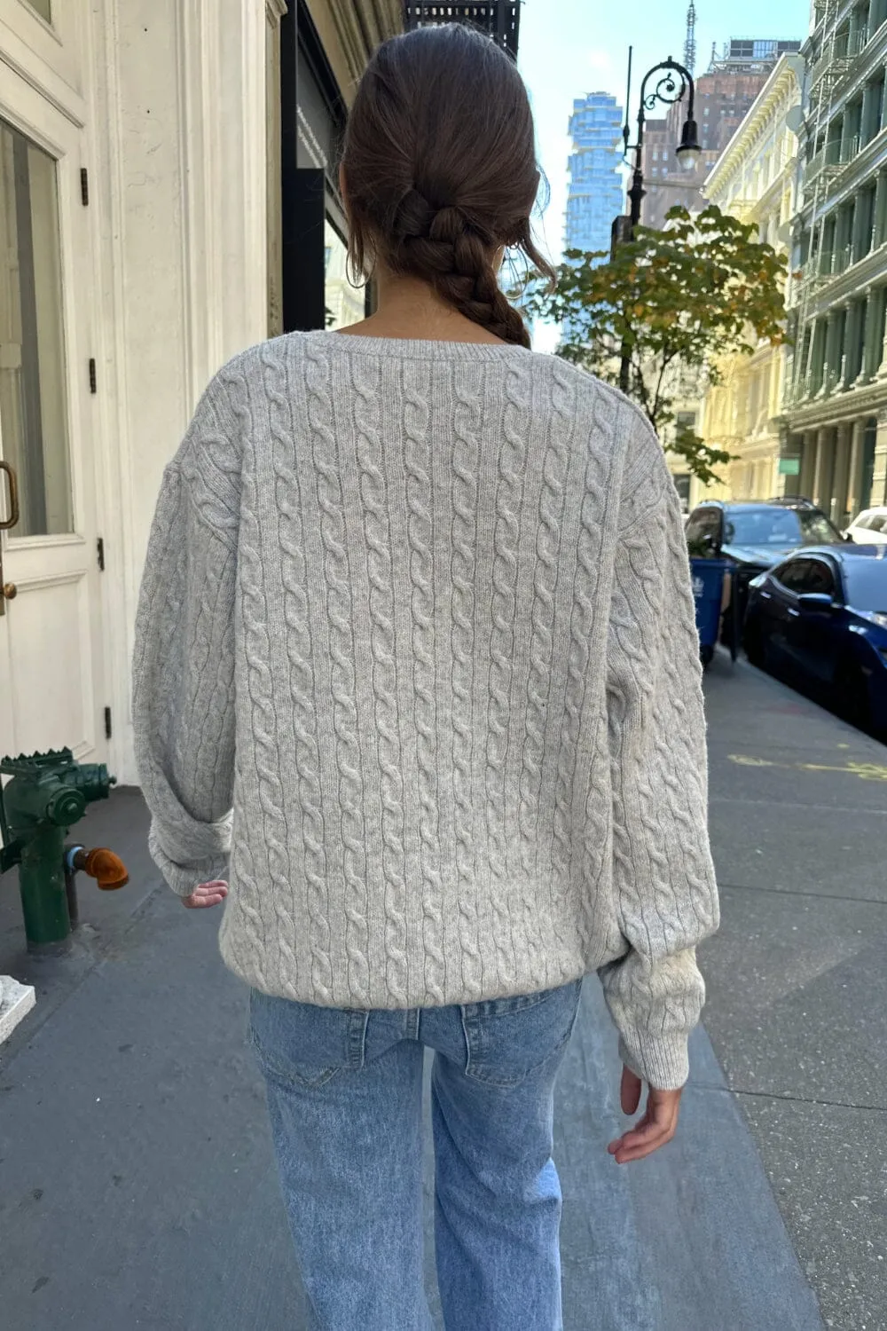 Winona Heavy Wool Cable Knit Sweater