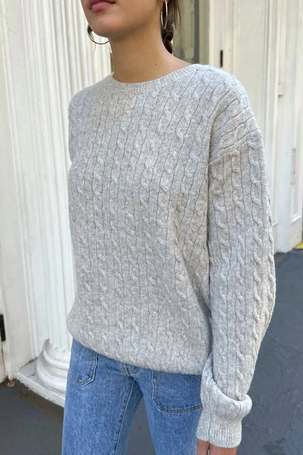 Winona Heavy Wool Cable Knit Sweater