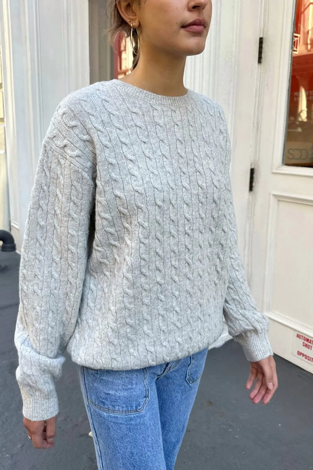 Winona Heavy Wool Cable Knit Sweater