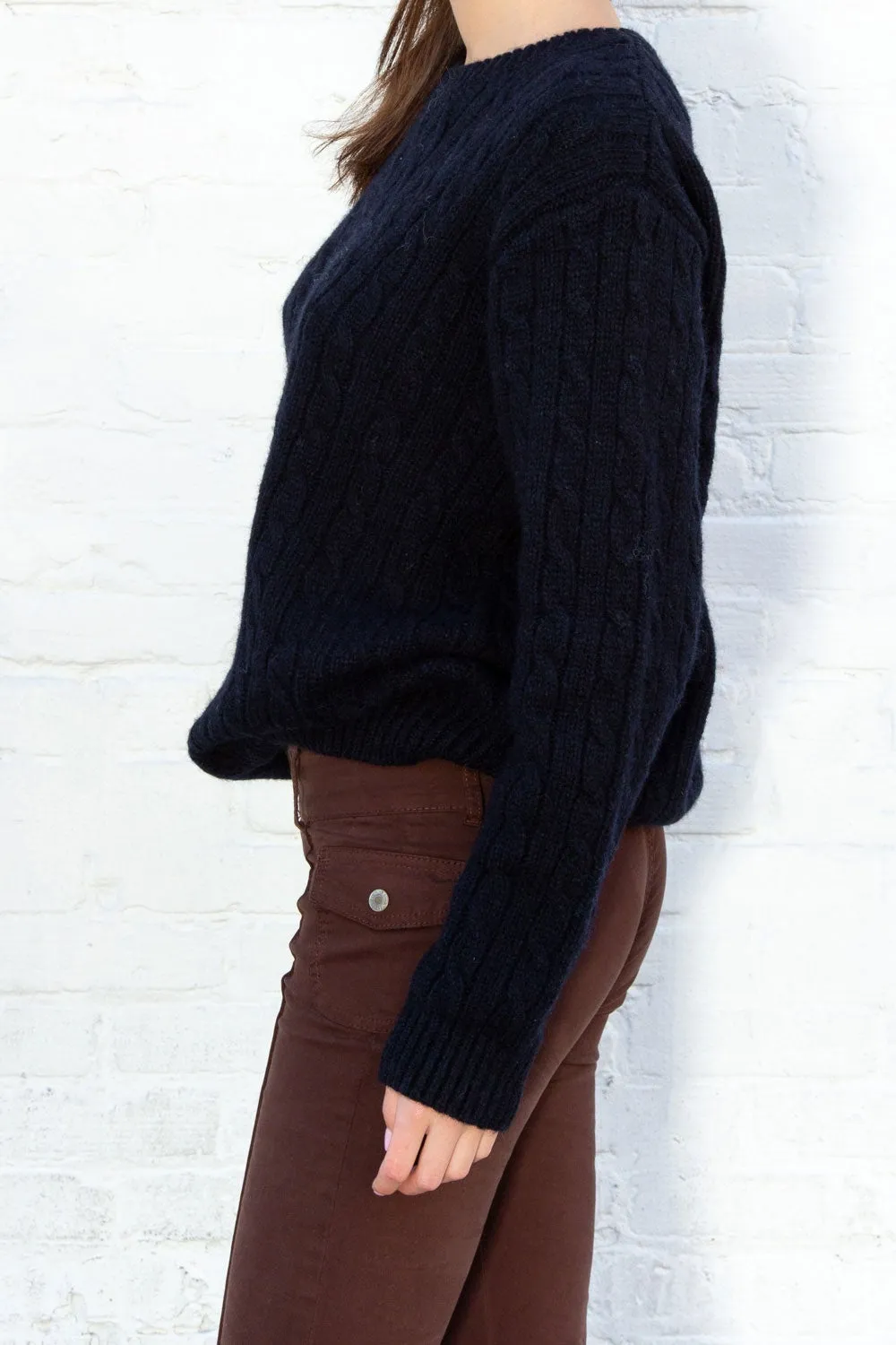 Winona Heavy Wool Cable Knit Sweater