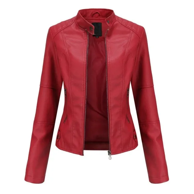 Women's Chopper Biker Leather Jacket