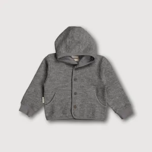 Wool Hooded Jacket - Storm