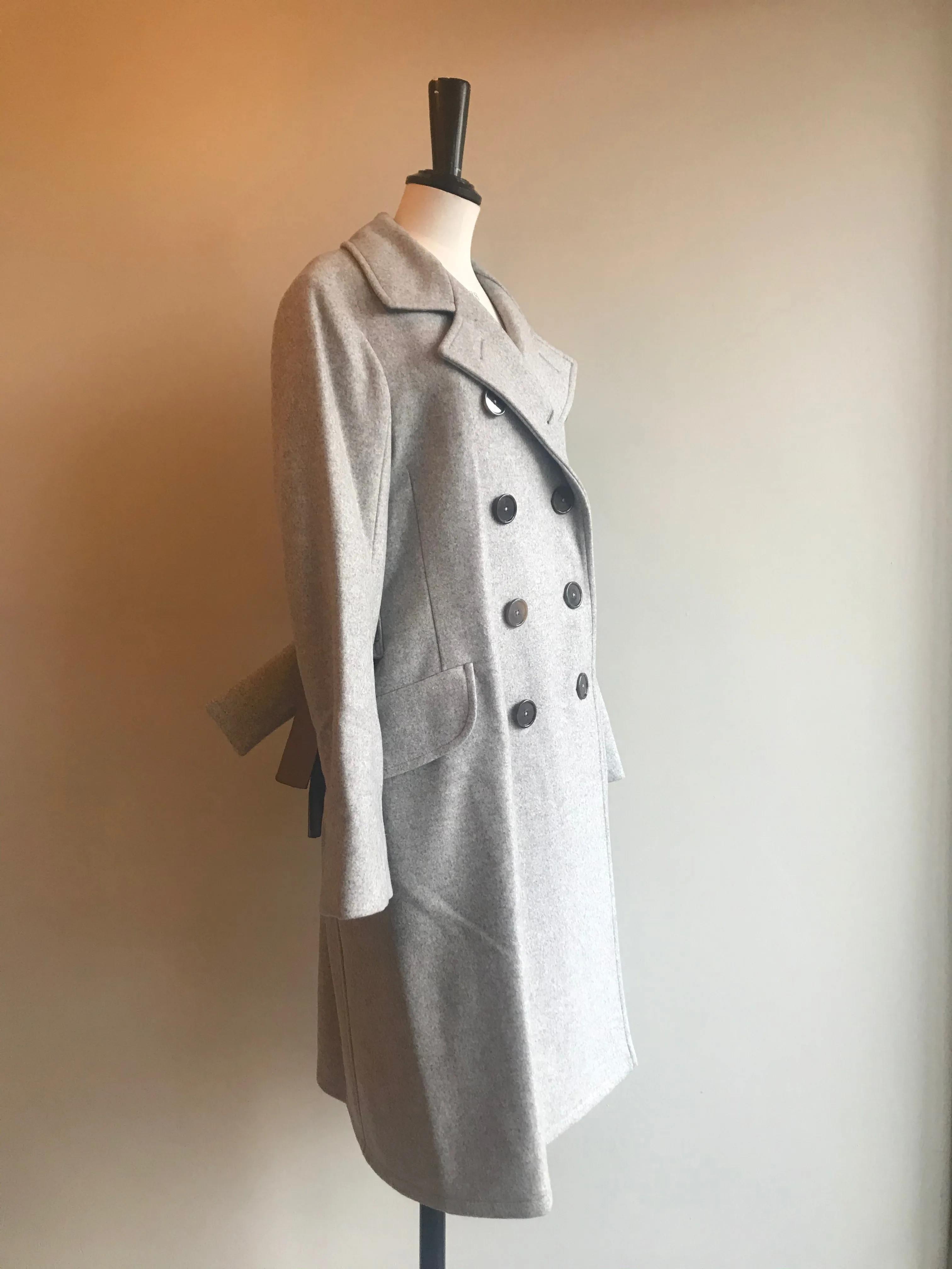 Wool/Cashmere Mix Double Breasted Coat